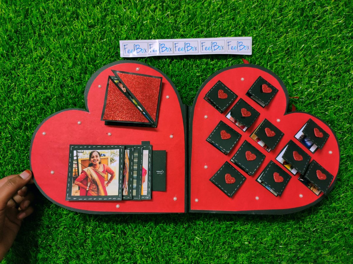 HandmadeHeart Shape Photo Scrapbook