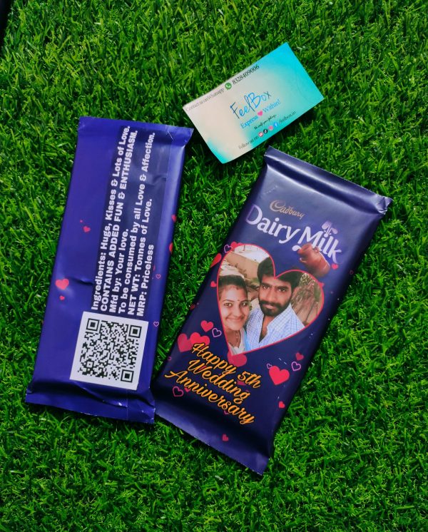 Photo chocolate with secret message