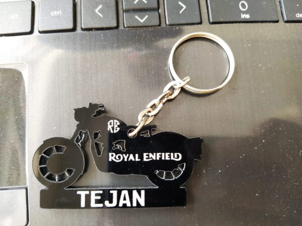 Bike Keychain with Number Plate - Image 4