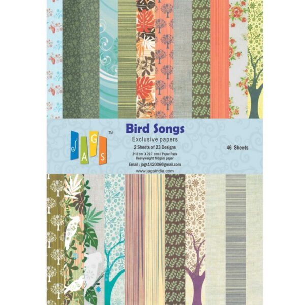 A4 Bird Songs Paper Pack