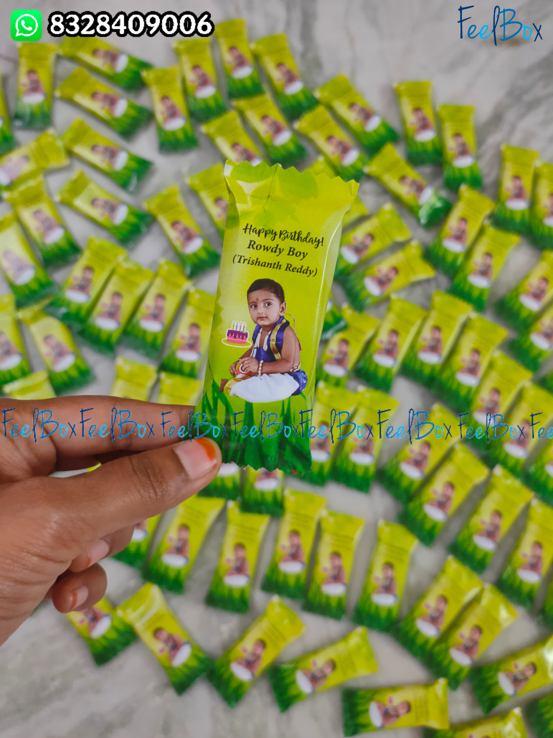 Birthday Photo chocolates (100 pieces)